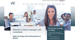 Desktop Screenshot of interimmanagers.be