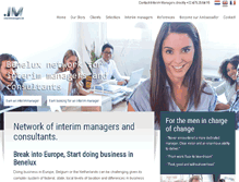 Tablet Screenshot of interimmanagers.be